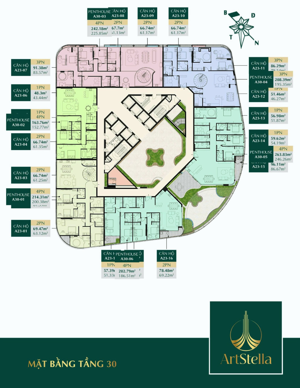 Mặt bằng dự án căn hộ Art Stella Bình Dương