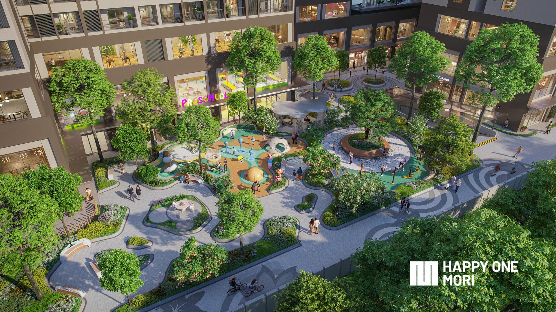 panoramic view of Happy One Mori residential development in Ho Chi Minh City.