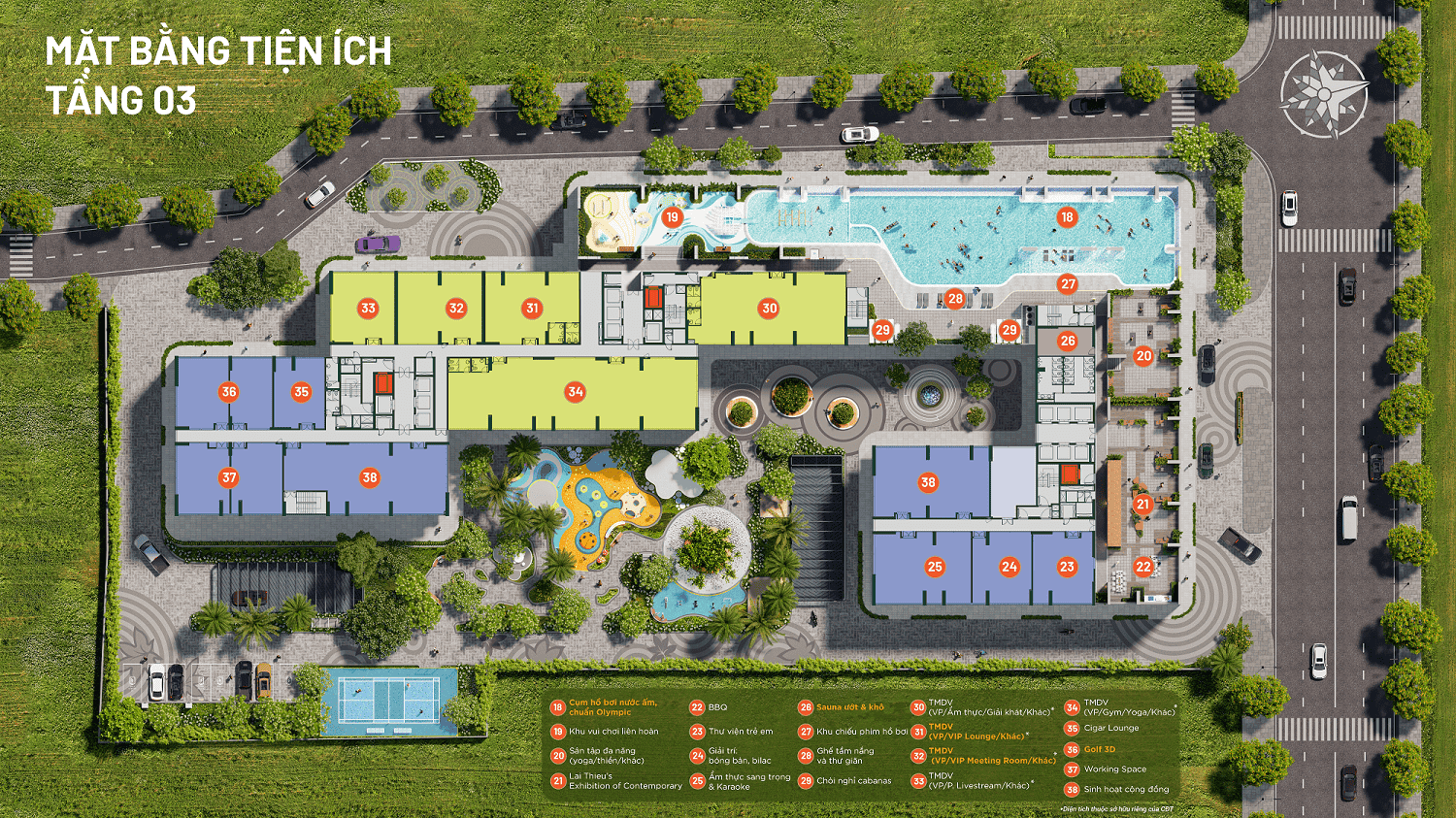 Happy One Mori strategic location map with surrounding amenities and roads.