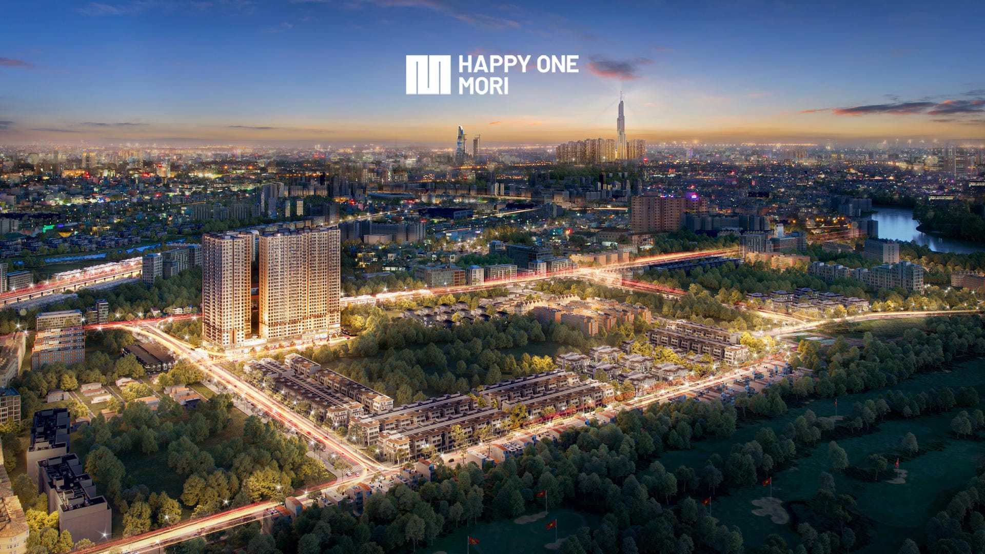 Architectural rendering of Happy One Mori apartments.